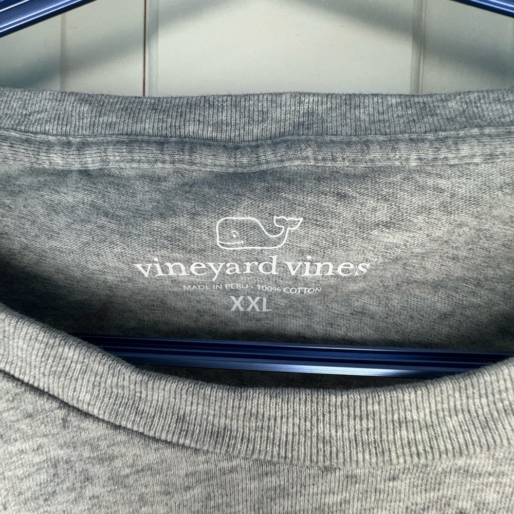 Vineyard Vines Men’s Sailboat Graphic Long Sleeve T-Shirt Gray XXL 100% Cotton - Picture 4 of 4